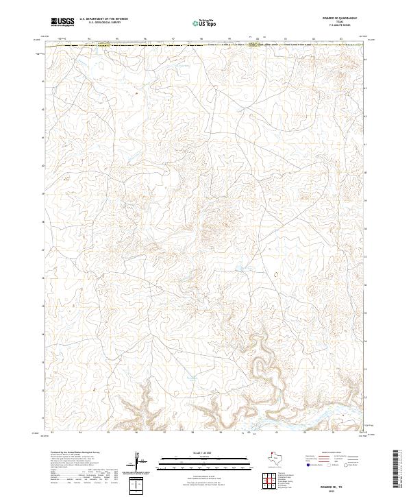 US Topo 7.5-minute map for Romero SE TX