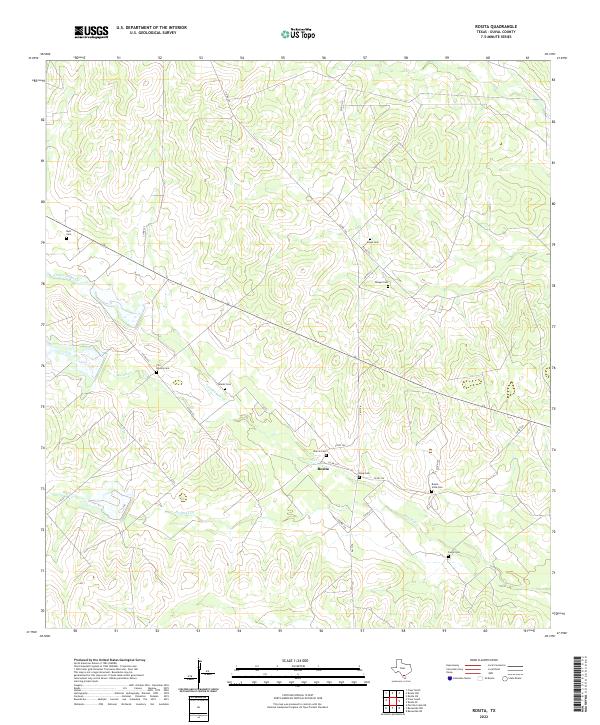 US Topo 7.5-minute map for Rosita TX