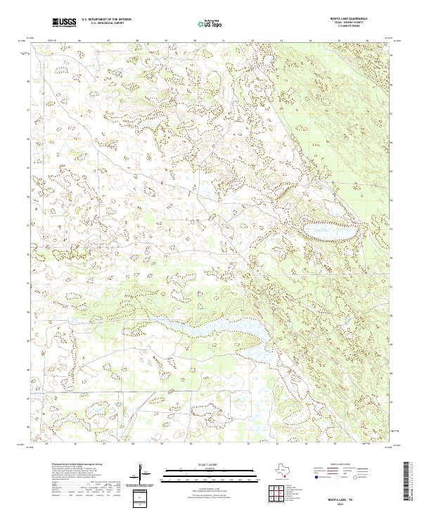 US Topo 7.5-minute map for Rosita Lake TX