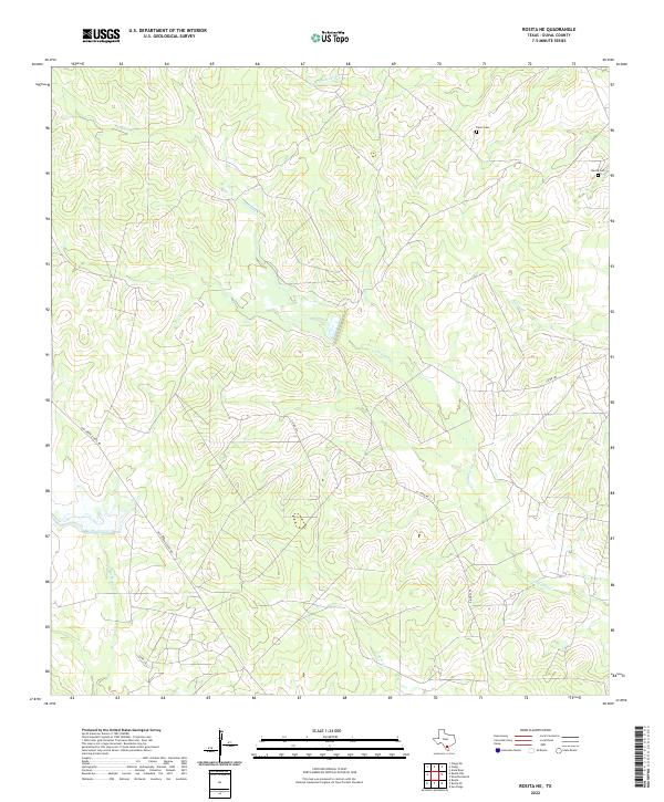 US Topo 7.5-minute map for Rosita NE TX