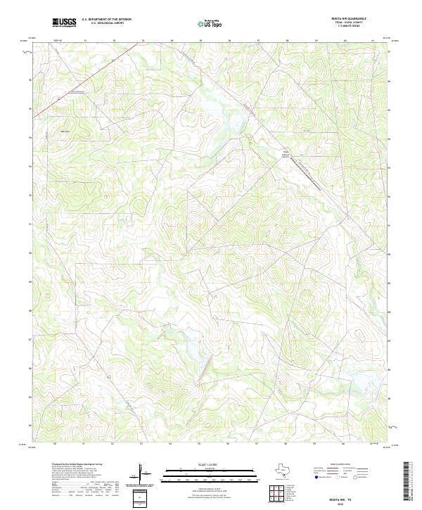 US Topo 7.5-minute map for Rosita NW TX