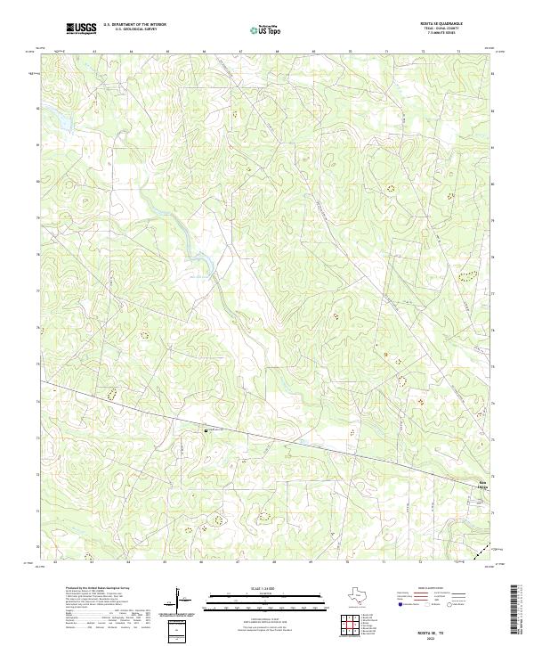 US Topo 7.5-minute map for Rosita SE TX