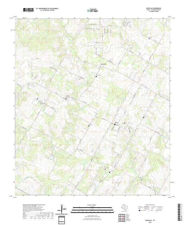 US Topo 7.5-minute map for Rossville TX