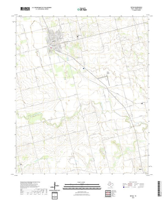 US Topo 7.5-minute map for Rotan TX – American Map Store