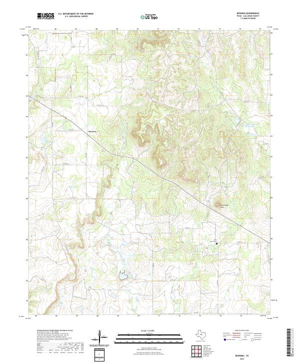 US Topo 7.5-minute map for Rowden TX