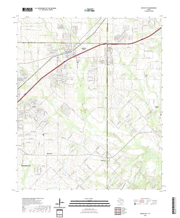 US Topo 7.5-minute map for Royse City TX