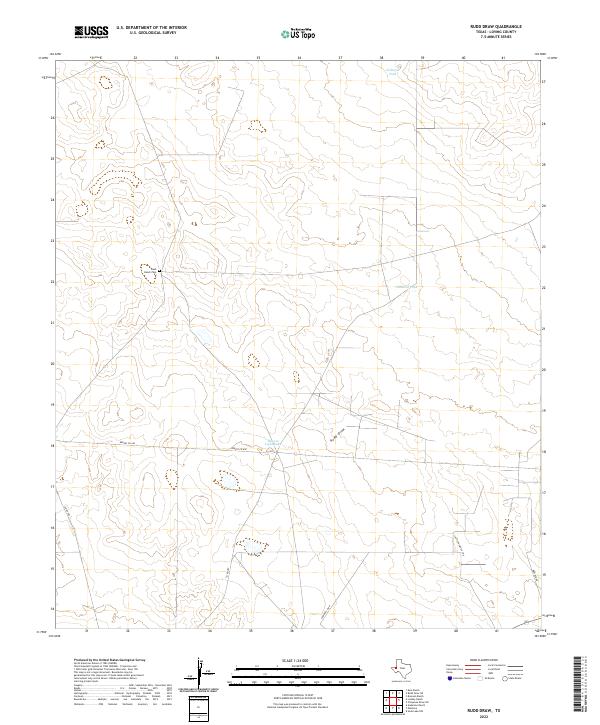 US Topo 7.5-minute map for Rudd Draw TX