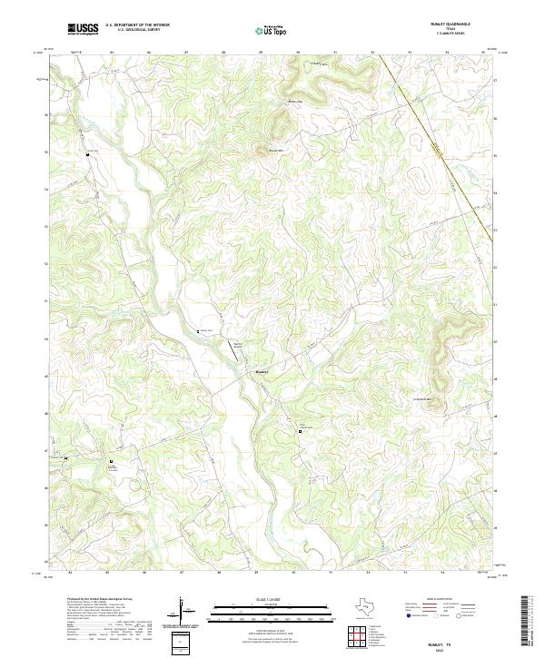 US Topo 7.5-minute map for Rumley TX