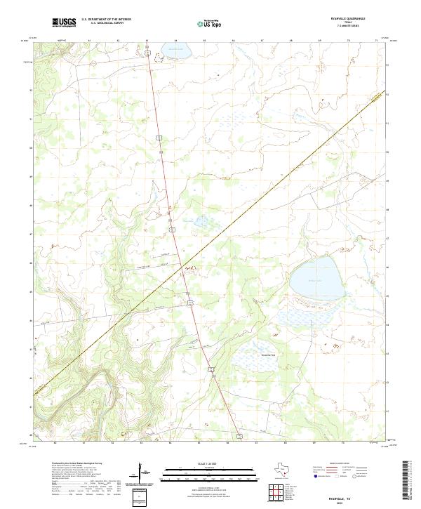US Topo 7.5-minute map for Ryanville TX