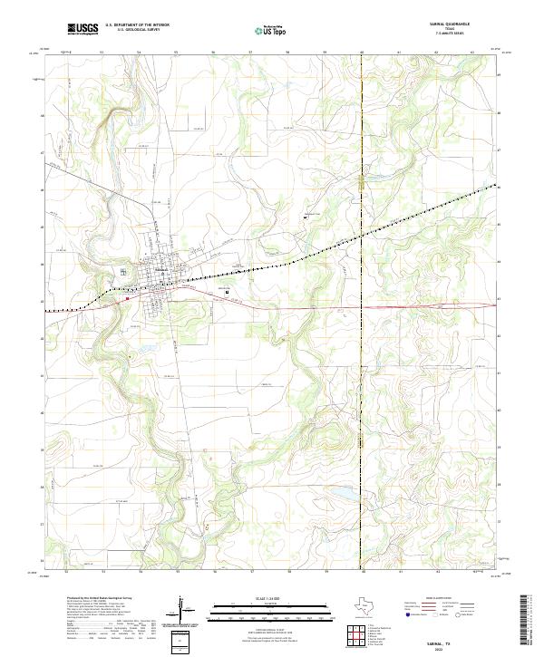 US Topo 7.5-minute map for Sabinal TX