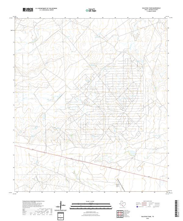 US Topo 7.5-minute map for Sacatosa Tank TX