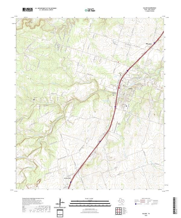US Topo 7.5-minute map for Salado TX