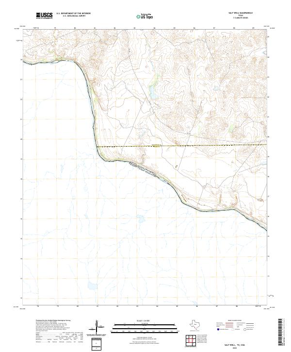 US Topo 7.5-minute map for Salt Well TXCOA