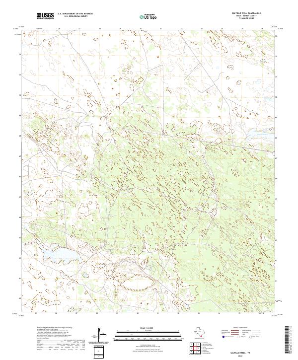 US Topo 7.5-minute map for Saltillo Well TX