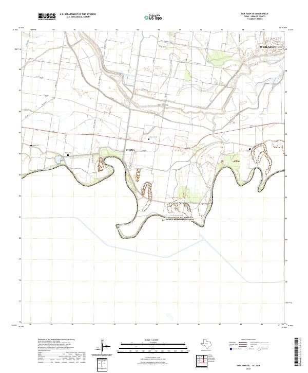 US Topo 7.5-minute map for San Juan SE TXTAM