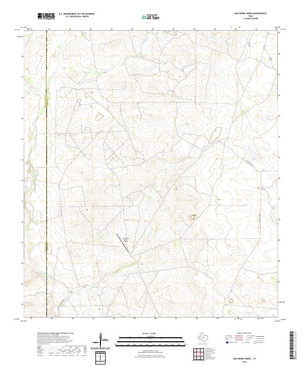 US Topo 7.5-minute map for San Pedro Creek TX