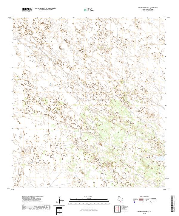 US Topo 7.5-minute map for San Pedro Ranch TX