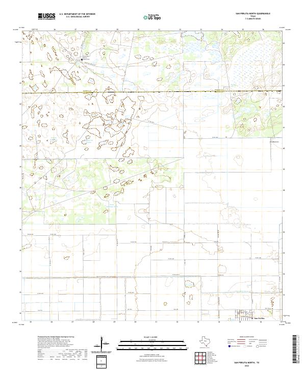 US Topo 7.5-minute map for San Perlita North TX