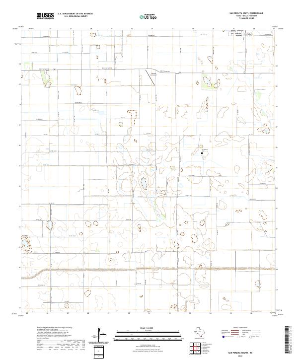 US Topo 7.5-minute map for San Perlita South TX