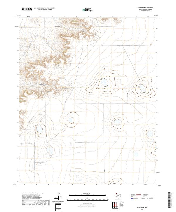 US Topo 7.5-minute map for Sand Point TX