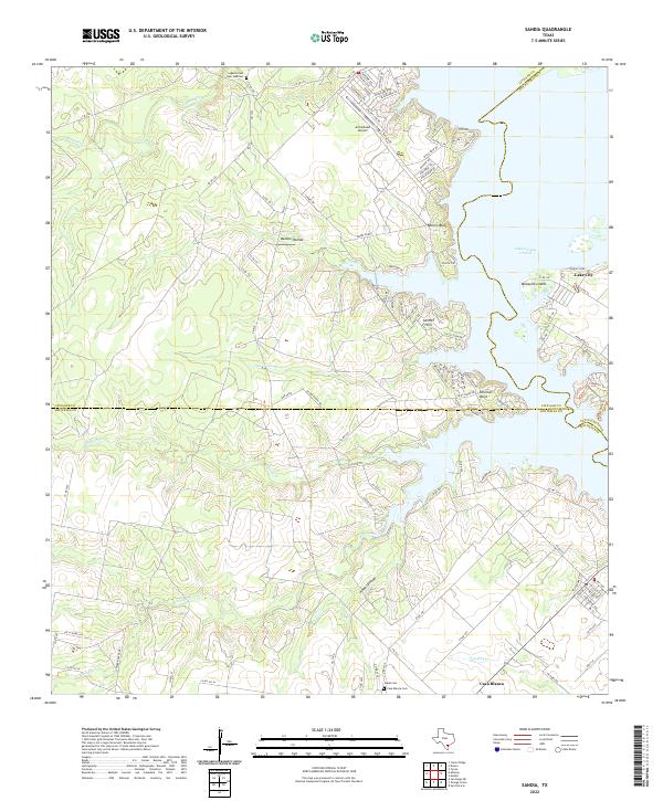 US Topo 7.5-minute map for Sandia TX