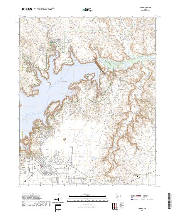 US Topo 7.5-minute map for Sanford TX