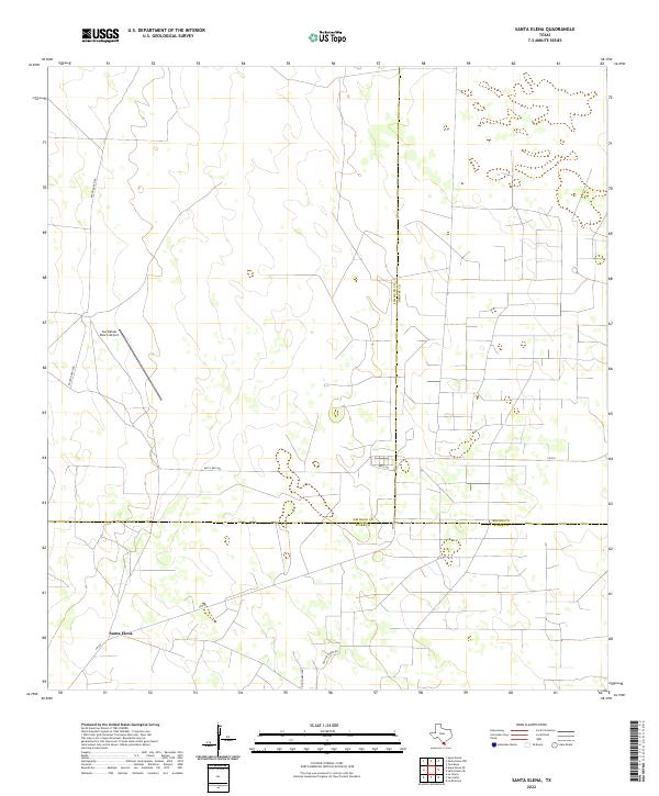 US Topo 7.5-minute map for Santa Elena TX