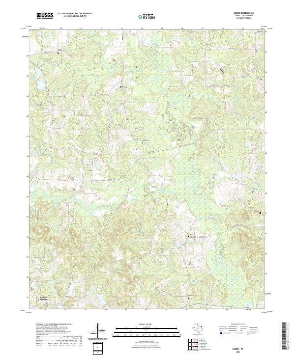 US Topo 7.5-minute map for Sardis TX