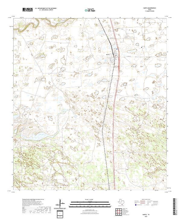 US Topo 7.5-minute map for Sarita TX