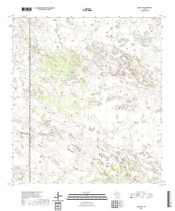 US Topo 7.5-minute map for Sarita SW TX