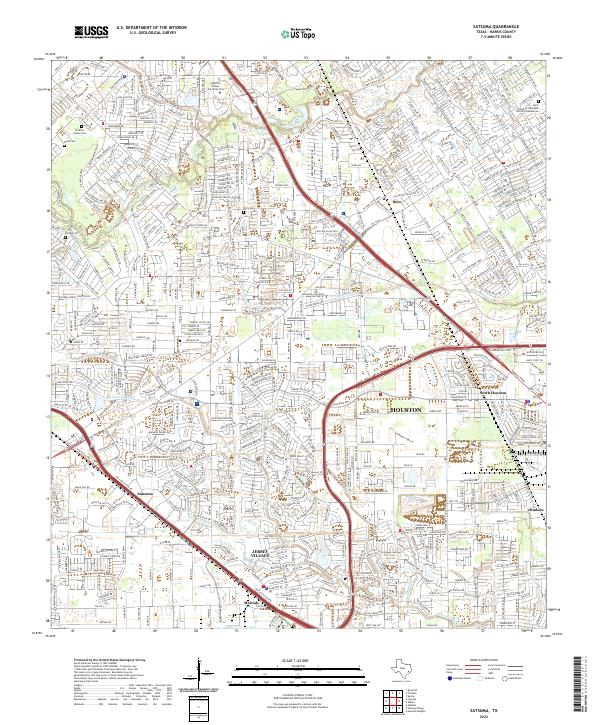 US Topo 7.5-minute map for Satsuma TX