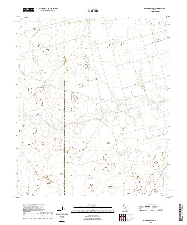 US Topo 7.5-minute map for Scharbauer Ranch TX
