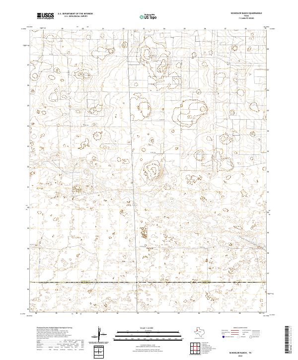 US Topo 7.5-minute map for Schooler Ranch TX