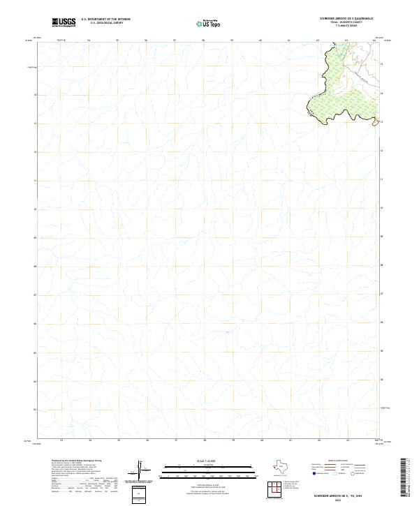 US Topo 7.5-minute map for Schroder Arroyo OE S TXCHH