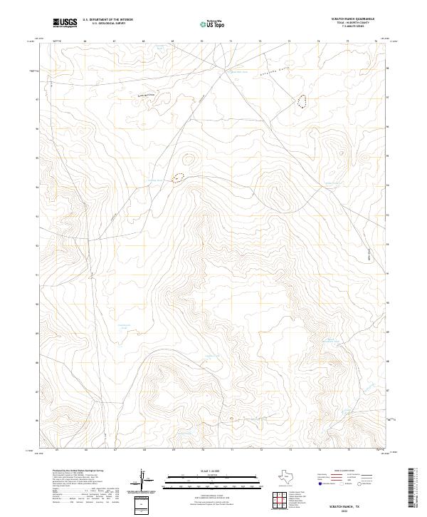US Topo 7.5-minute map for Scratch Ranch TX