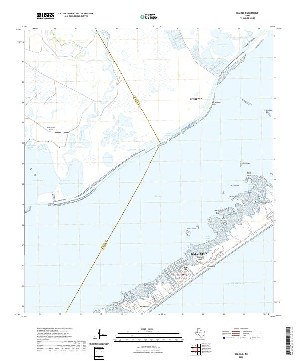 US Topo 7.5-minute map for Sea Isle TX