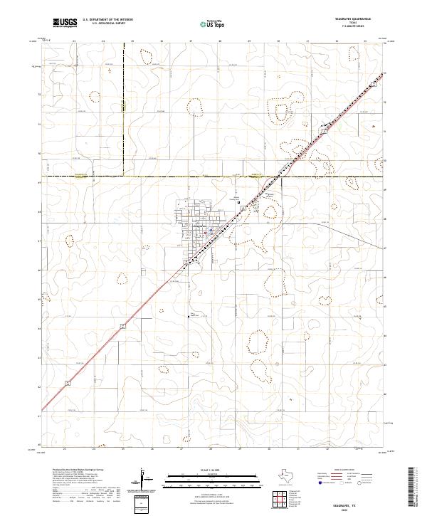 US Topo 7.5-minute map for Seagraves TX