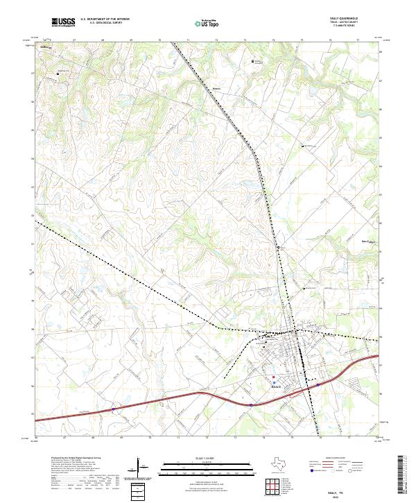 US Topo 7.5-minute map for Sealy TX