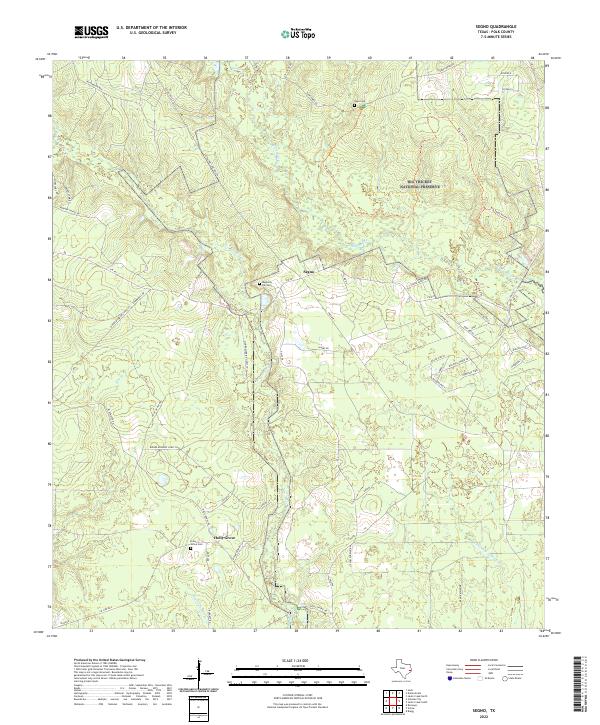 US Topo 7.5-minute map for Segno TX