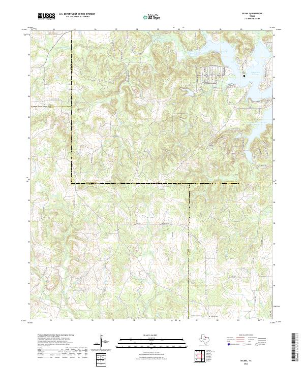 US Topo 7.5-minute map for Selma TX
