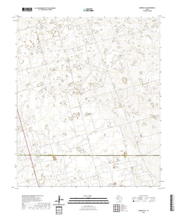 US Topo 7.5-minute map for Seminole SE TX