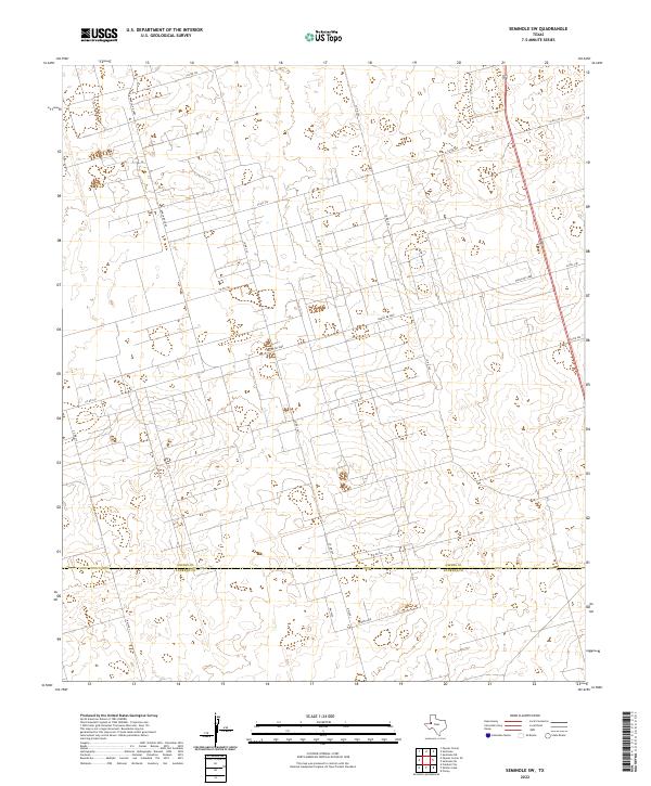 US Topo 7.5-minute map for Seminole SW TX