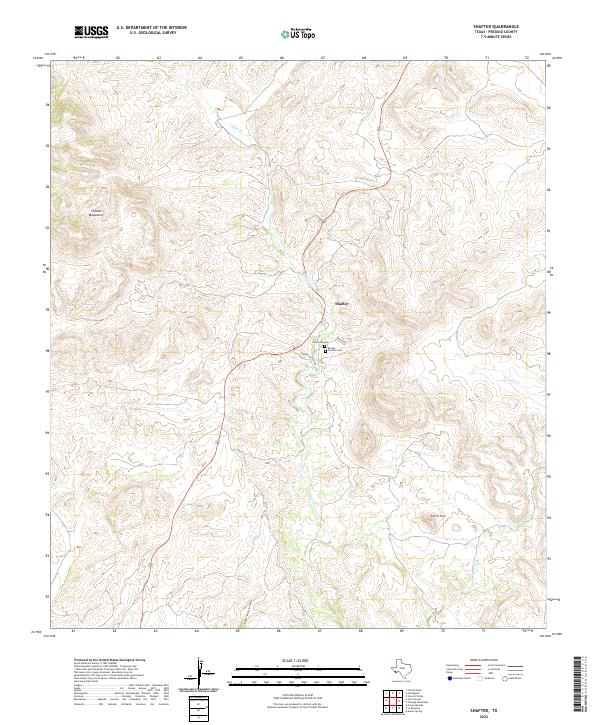 US Topo 7.5-minute map for Shafter TX