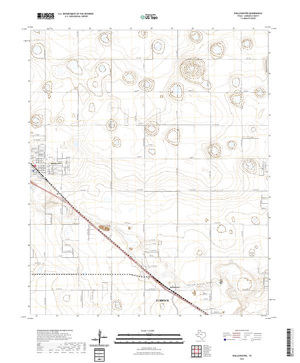 US Topo 7.5-minute map for Shallowater TX