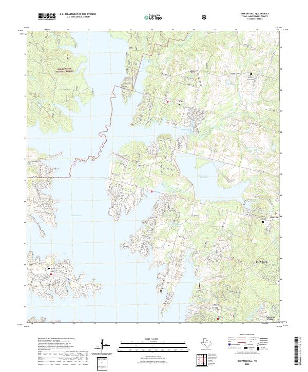 US Topo 7.5-minute map for Shepard Hill TX