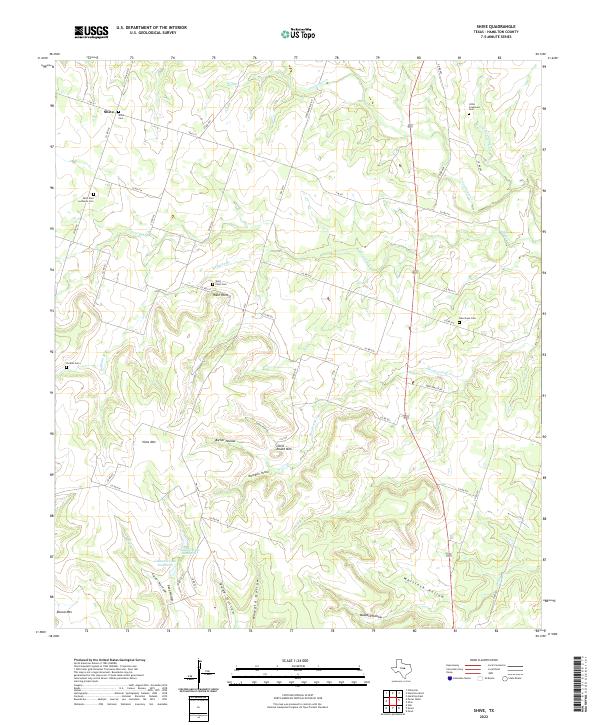US Topo 7.5-minute map for Shive TX