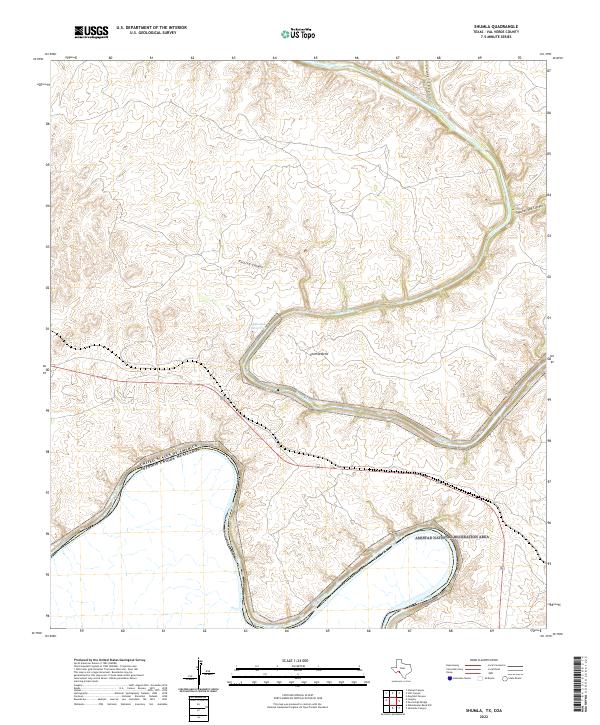 US Topo 7.5-minute map for Shumla TXCOA