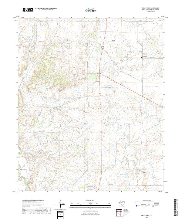 US Topo 7.5-minute map for Sibley Creek TX