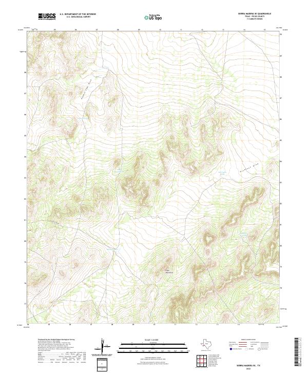 US Topo 7.5-minute map for Sierra Madera SE TX