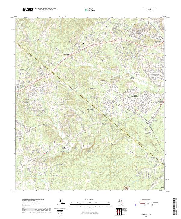 US Topo 7.5-minute map for Signal Hill TX